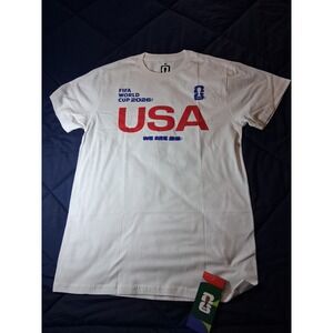 FIFA World Cup 2026 USA T-Shirt Mens Medium White We Are 26 Soccer Outerstuff